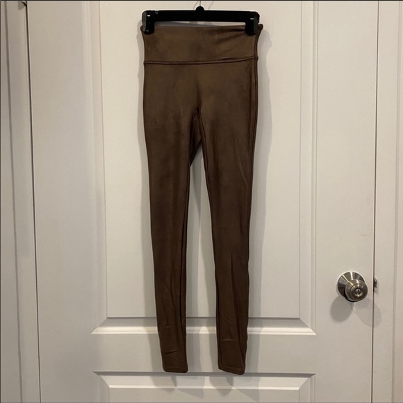 Spanx Faux Leather Leggings in Color Bronze Metal - Picture 5 of 6